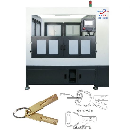 點擊查看詳細信息<br>標(biāo)題：JZ-5.11C自動蛇形鑰匙雙頭銑牙機、穿環(huán)機 閱讀次數(shù)：2114